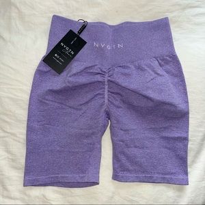 NVGTN Lilac Scrunch Seamless Shorts